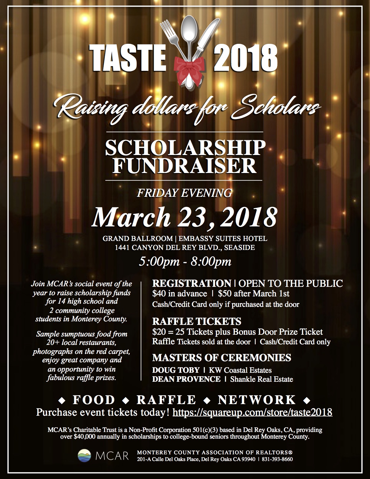 taste 2018 mcar