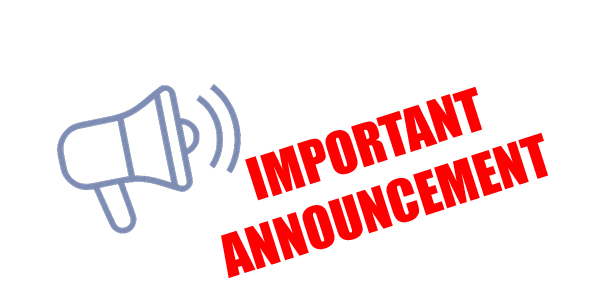 MCAR IMPORTANT ANNOUCEMENT